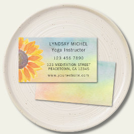 Yoga Instructor Business Card Visitenkarte