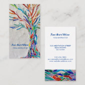 Yoga Instructor Business Card Visitenkarte (Vorne/Hinten)