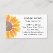 Yoga Instructor Business Card Visitenkarte (Vorderseite)