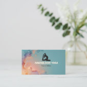Yoga Instructor Business | Lava Energy Visitenkarte (Stehend Vorderseite)