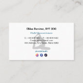 Yoga Instructor Business | Lava Energy Visitenkarte (Rückseite)