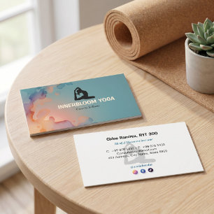 Yoga-Instructor-Business Lava Energy Visitenkarte