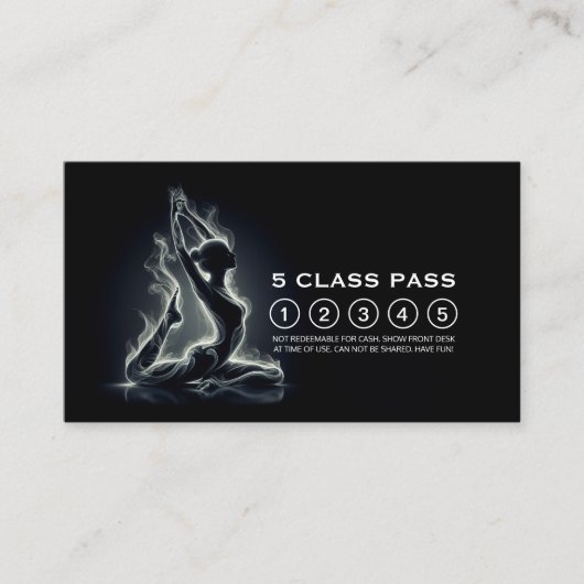 Yoga Instructor Class Pass für die King-Taube Treuekarte (Vorderseite)
