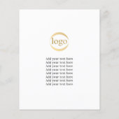 Yoga Instructor Classes Custom Foto Logo Modern Flyer (Hinten)