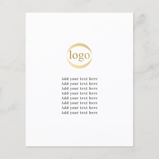 Yoga Instructor Classes Custom Foto Logo Modern Flyer (Hinten)