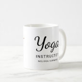 Yoga Instructor Dancer Pose Lehrer Persönlicher Na Kaffeetasse (VorderseiteRechts)