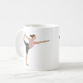 Yoga Instructor Dancer Pose Lehrer Persönlicher Na Kaffeetasse (Vorderseite Links)