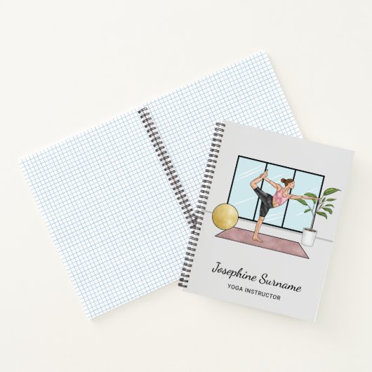 Yoga Instructor Dancer Pose Trainer Persönlicher N Notizblock (Innenseite)