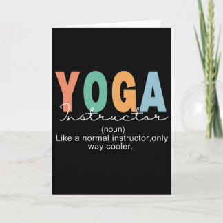Yoga Instructor Definition Normal Only Cooler Teac Karte