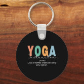 Yoga Instructor Definition Normal Only Cooler Teac Schlüsselanhänger (Vorderseite)