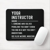 Yoga Instructor Definition Shirts Funny Job Title  Mousepad (Mit Mouse)