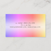 Yoga Instructor der Blume Goldstreifen Lotus Visitenkarte (Rückseite)