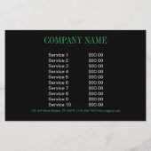 Yoga Instructor der Neuzeit Smaragdgrün Mandala Flyer (Hinten)