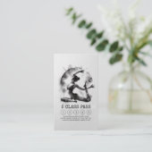 Yoga Instructor Einbeiner King Pose 5 Class Pass Treuekarte (Stehend Vorderseite)
