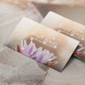 Yoga Instructor Elegante Lotus Blume Wellness-Cent Visitenkarte