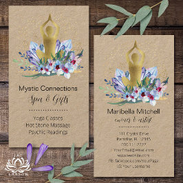Yoga Instructor Energy Healer Crystals Reiki Welln Visitenkarte