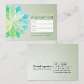 YOGA Instructor Ernennung Colorful Lotus Mandala Terminkarte (Vorne/Hinten)