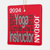 Yoga Instructor Extraordinaire CUSTOM Keramikornament (Links)