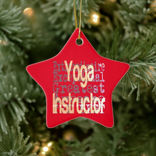 Yoga Instructor Extraordinaire Keramik Ornament (Baum)