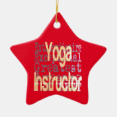 Yoga Instructor Extraordinaire Keramik Ornament (Vorne)