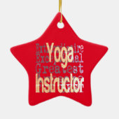 Yoga Instructor Extraordinaire Keramik Ornament (Hinten)