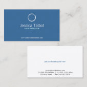 YOGA INSTRUCTOR, FITNESS TRAINER Business Card Visitenkarte (Vorne/Hinten)