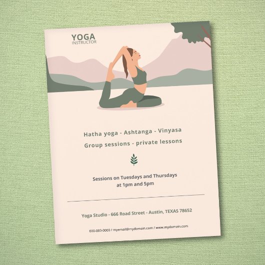 Yoga Instructor Flyer