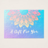 YOGA Instructor Gift Certificate Gold Foil Mandala (Vorderseite)