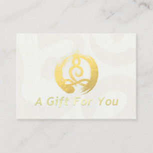 YOGA Instructor Gift Certificate Meditation Zen OM Rabattkarte