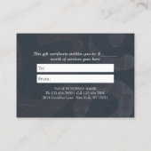 YOGA Instructor Gift Certificate Meditation Zen OM Rabattkarte (Rückseite)