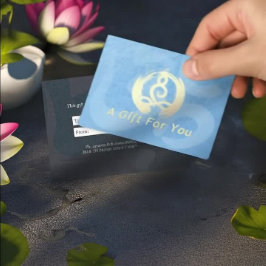 YOGA Instructor Gift Certificate Meditation Zen OM Rabattkarte