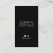 Yoga Instructor Gold Lotus Logo Wellness Wellness- Visitenkarte (Rückseite)