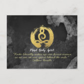 Yoga Instructor Gold Meditation Posture Zen Symbol Postkarte (Vorderseite)