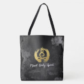 Yoga Instructor Gold Meditation Posture Zen Symbol Tasche (Vorderseite)