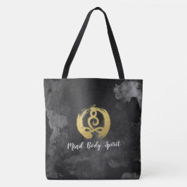 Yoga Instructor Gold Meditation Posture Zen Symbol Tasche