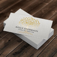 Yoga Instructor Gold Tree Elegante Linen