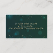 Yoga Instructor Green, Lotus Visitenkarte (Rückseite)