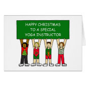 Yoga Instructor Happy Christmas (Vorderseite (Horizontal))