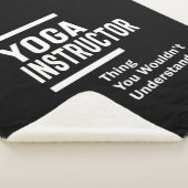 Yoga Instructor Job Title Gift Sherpadecke (3/4)