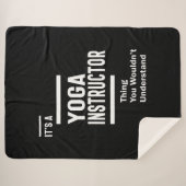 Yoga Instructor Job Title Gift Sherpadecke (Vorderseite (Horizontal))