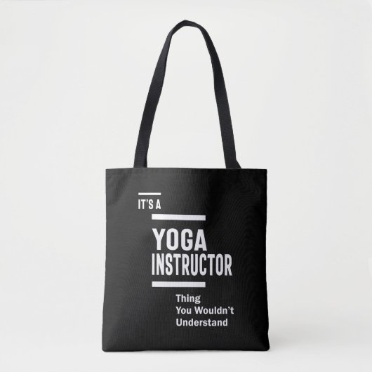 Yoga Instructor Job Title Gift Tasche (Vorderseite)
