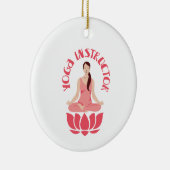 Yoga Instructor Keramik Ornament (Rechts)