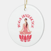 Yoga Instructor Keramik Ornament (Links)