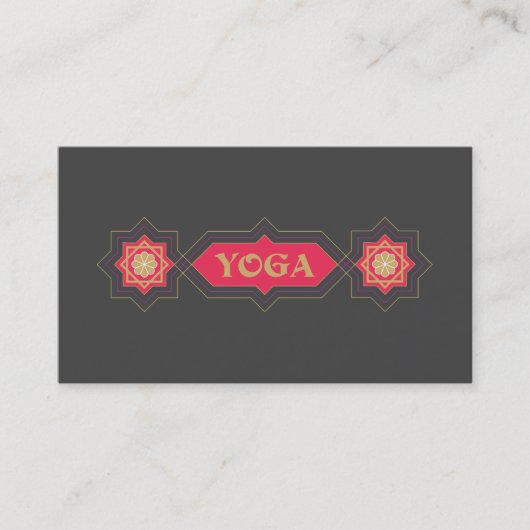 Yoga Instructor, Klassen Visitenkarte (Vorderseite)