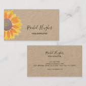 Yoga Instructor Kraft Paper Visitenkarte (Vorne/Hinten)