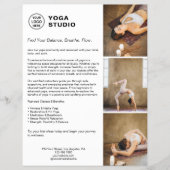 Yoga-Instructor-Lehrer-Promotionsgeschäft Flyer (Vorne)