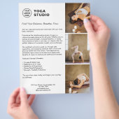 Yoga-Instructor-Lehrer-Promotionsgeschäft Flyer (Hand)