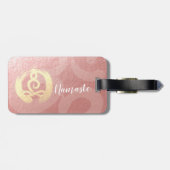 Yoga Instructor Life Coach Meditation Pose Zen OM Gepäckanhänger (Rückseite horizontal)