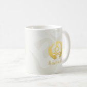 Yoga Instructor Life Coach Meditation Pose Zen OM Kaffeetasse (VorderseiteRechts)