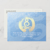 Yoga Instructor Life Coach Meditation Pose Zen OM Postkarte (Vorne/Hinten)